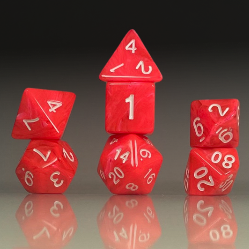 RPG Dice Set – Crimson Surge