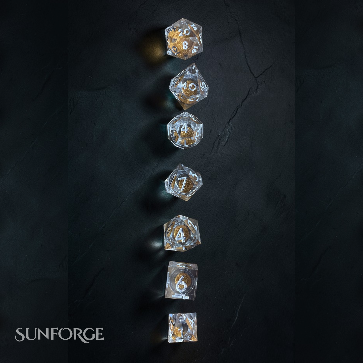 RPG Dice Set – Crystal Embers
