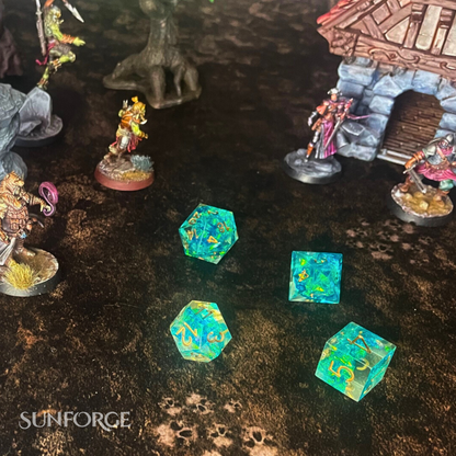 RPG Dice Set – Tidal Aurora