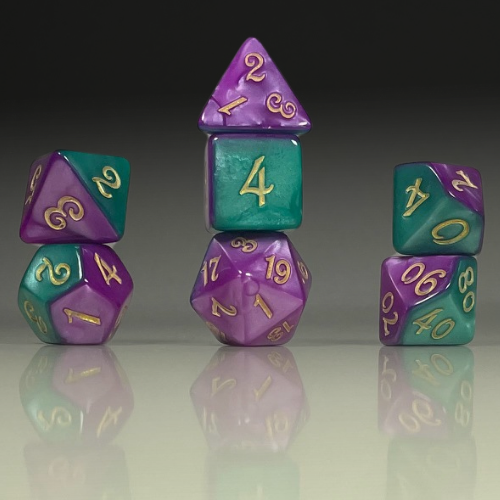 RPG Dice Set – Amethyst Meridian