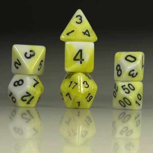 RPG Dice Set – Citrine Marble