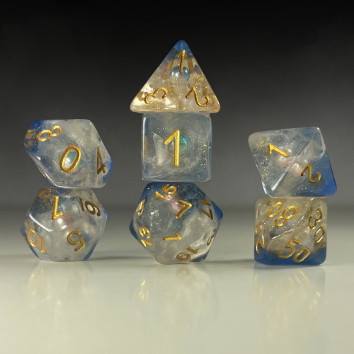 RPG Dice Set – Glacial Halo