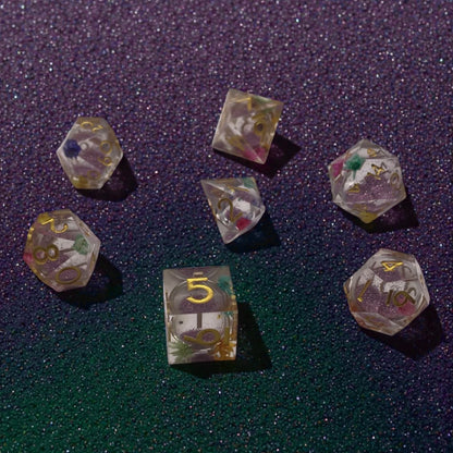 RPG Dice Set – Botanical Radiance