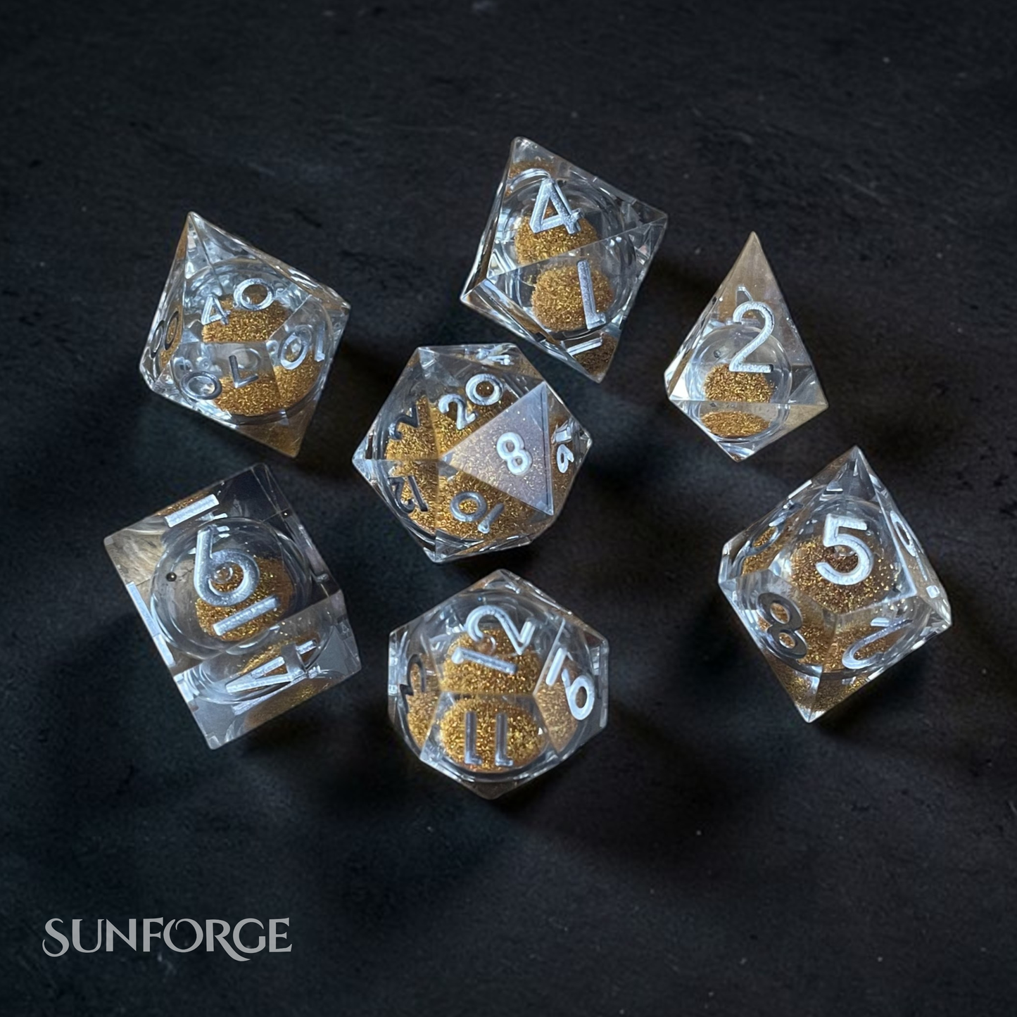 RPG Dice Set – Crystal Embers