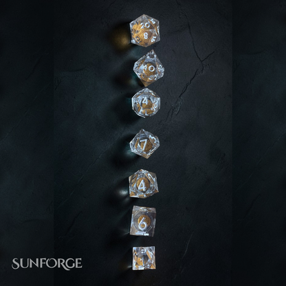 RPG Dice Set – Crystal Embers