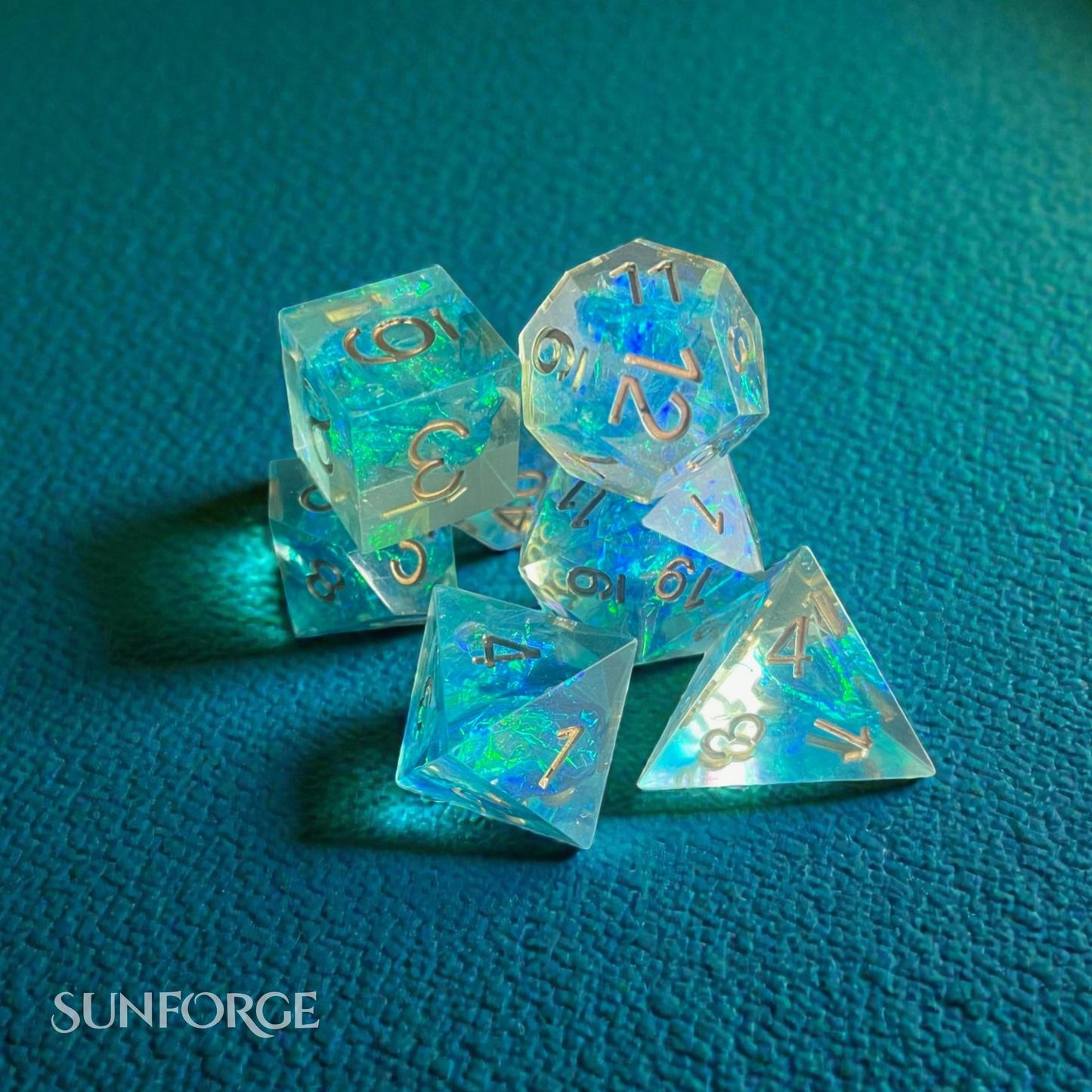 RPG Dice Set – Tidal Aurora